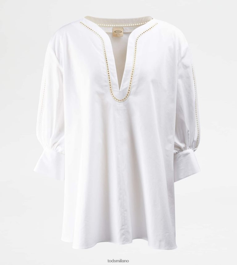donnebianco Tod's blusa in popeline P66X8B615