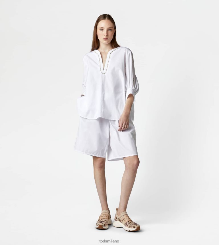 donnebianco Tod's blusa in popeline P66X8B615
