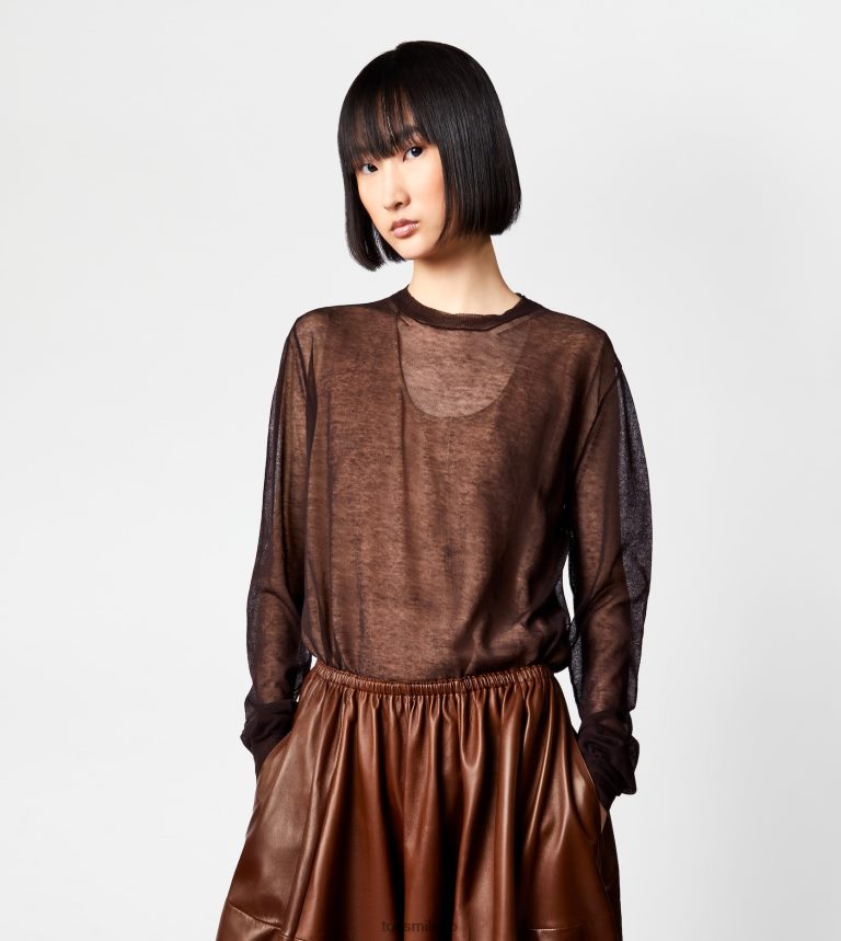 donnemarrone Tod's Maglia girocollo semitrasparente P66X8B570