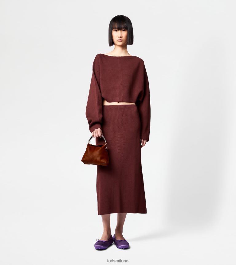 donnemarrone Tod's maglione con maniche a pipistrello P66X8B568