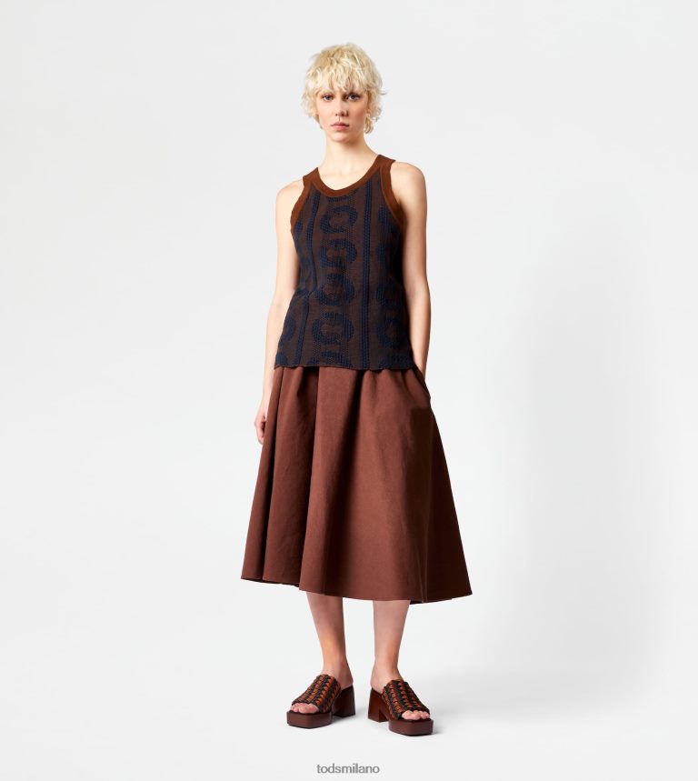 donnemarrone/blu Tod's jacquard superiore P66X8B580