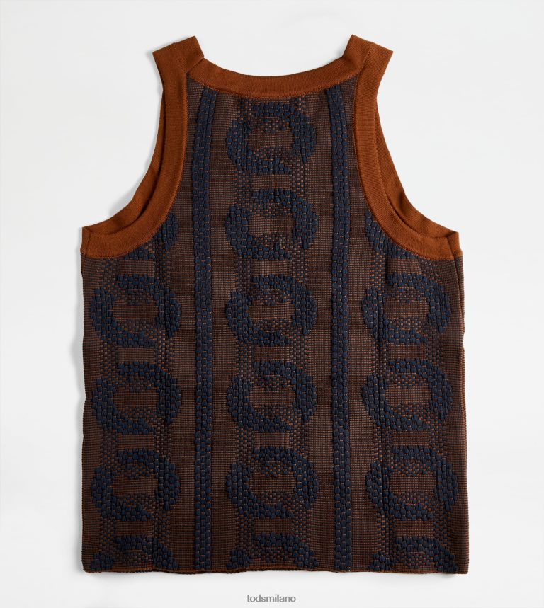 donnemarrone/blu Tod's jacquard superiore P66X8B580