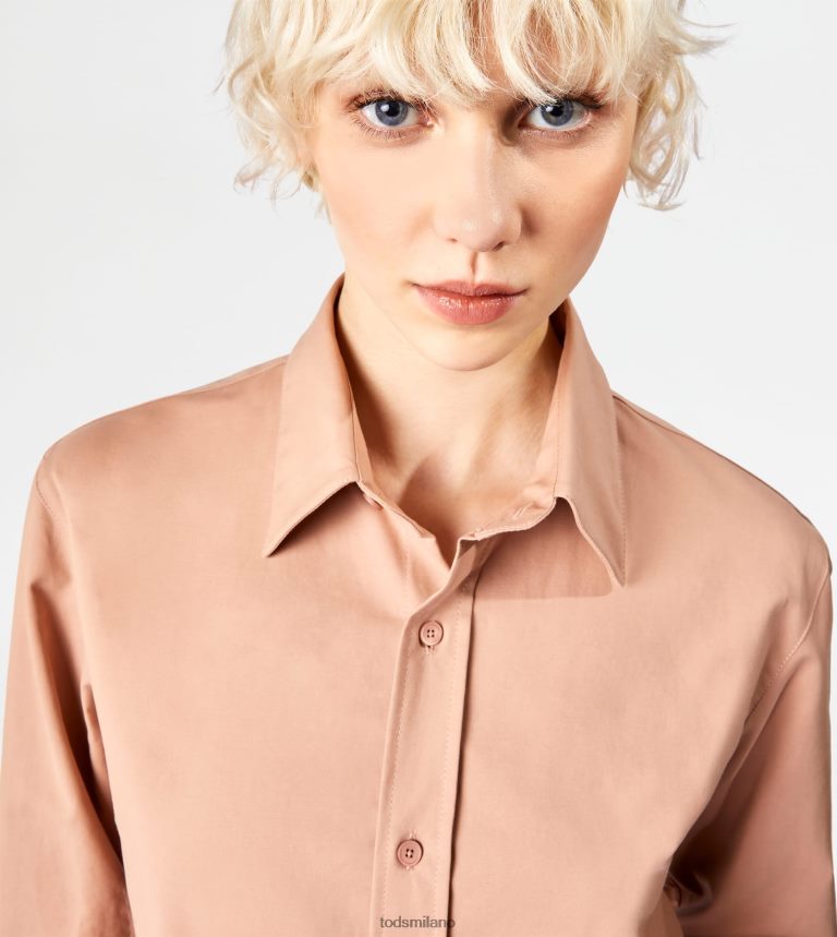 donnebeige Tod's camicia in cotone elasticizzato P66X8B549