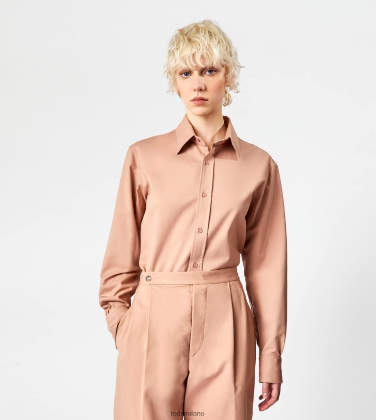 donnebeige Tod's camicia in cotone elasticizzato P66X8B549