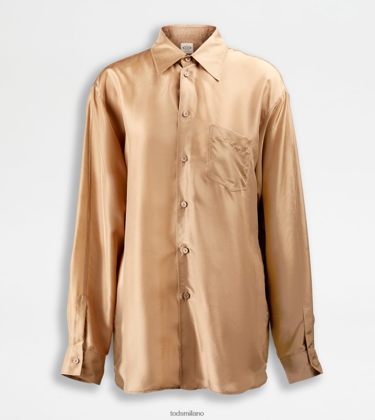 donnebeige Tod's camicia in seta P66X8B552