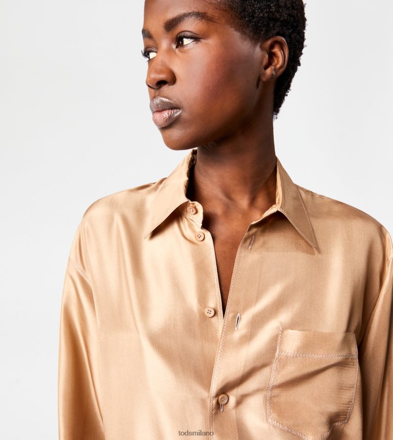 donnebeige Tod's camicia in seta P66X8B552