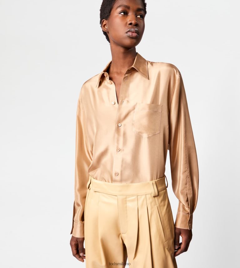 donnebeige Tod's camicia in seta P66X8B552