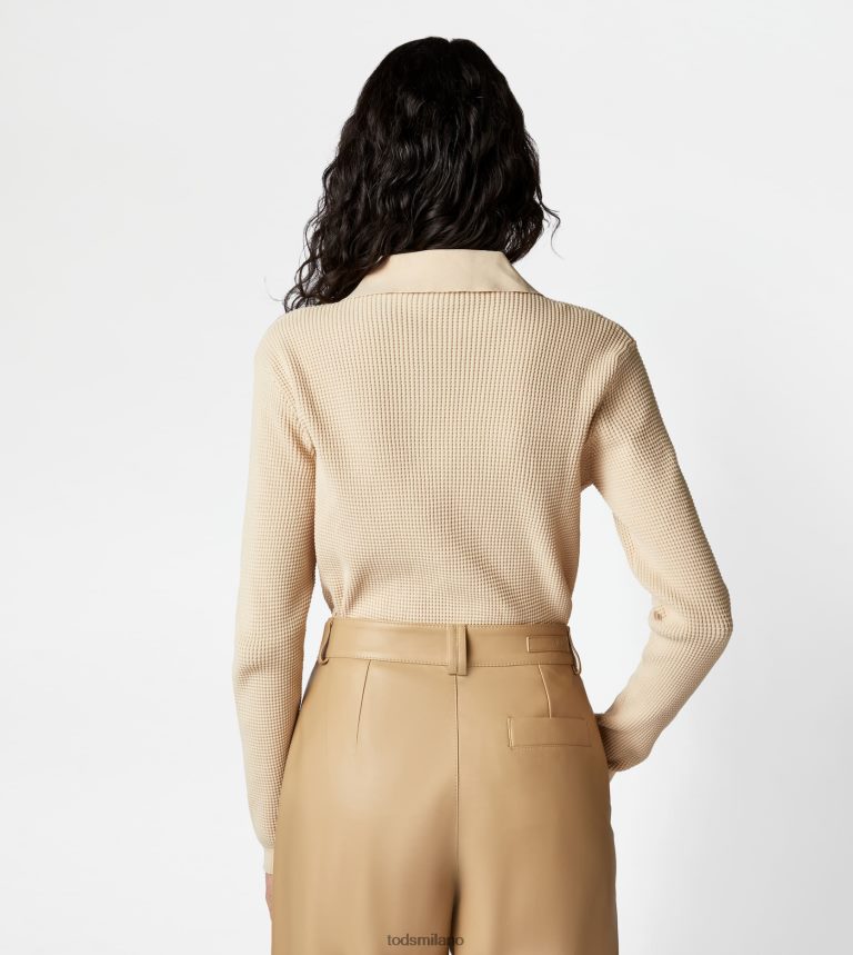 donnebeige Tod's polo in maglia P66X8B576