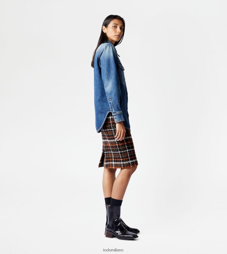 donneblu Tod's camicia in denim P66X8B611