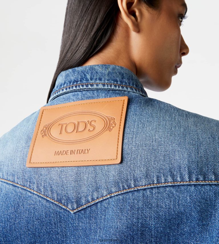 donneblu Tod's camicia in denim P66X8B611