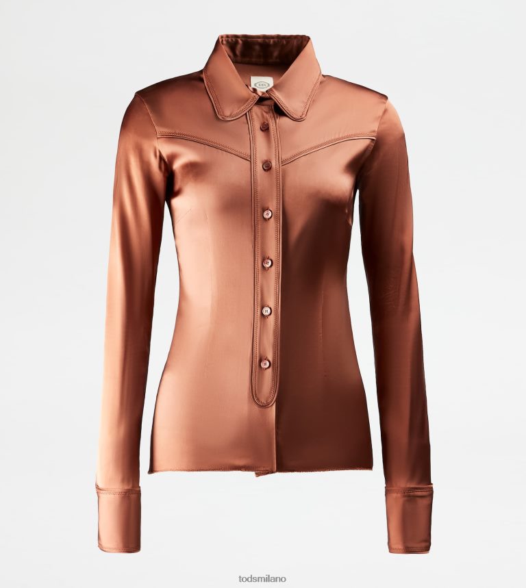 donnemarrone Tod's camicia elasticizzata P66X8B564