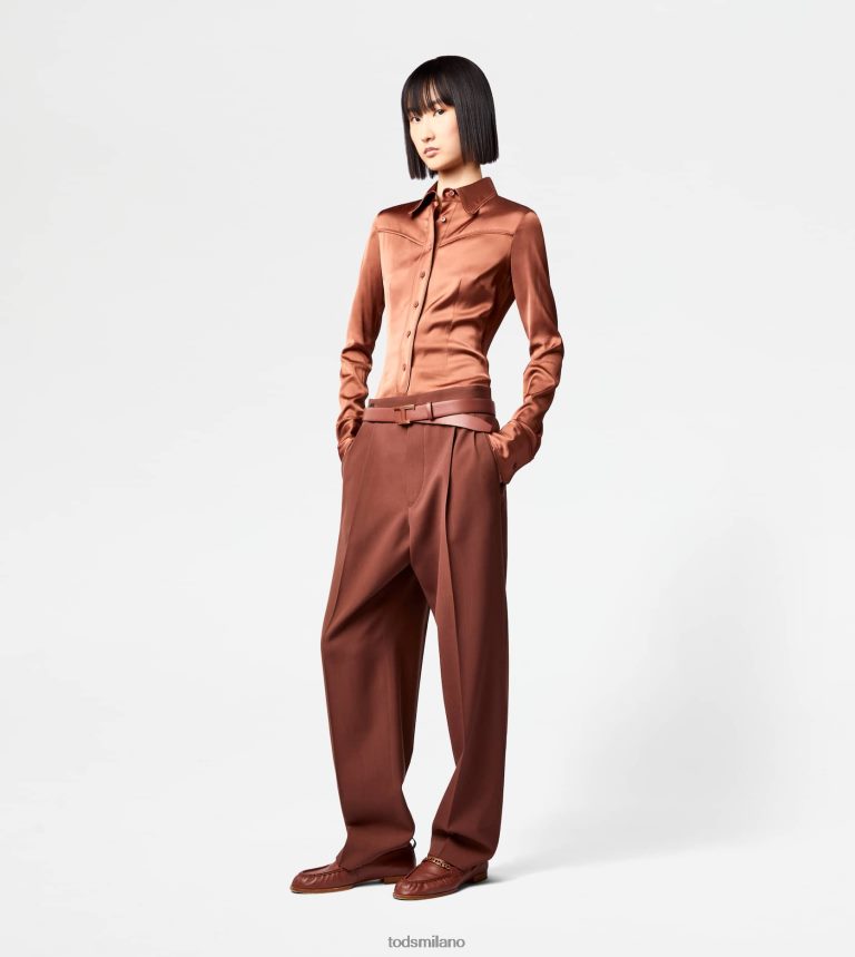 donnemarrone Tod's camicia elasticizzata P66X8B564
