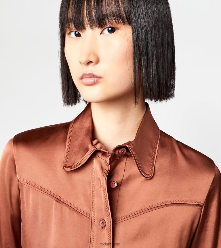 donnemarrone Tod's camicia elasticizzata P66X8B564