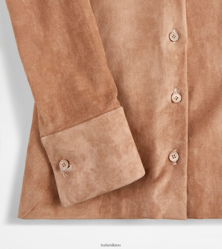 donnerosa Tod's camicia in pelle scamosciata P66X8B572
