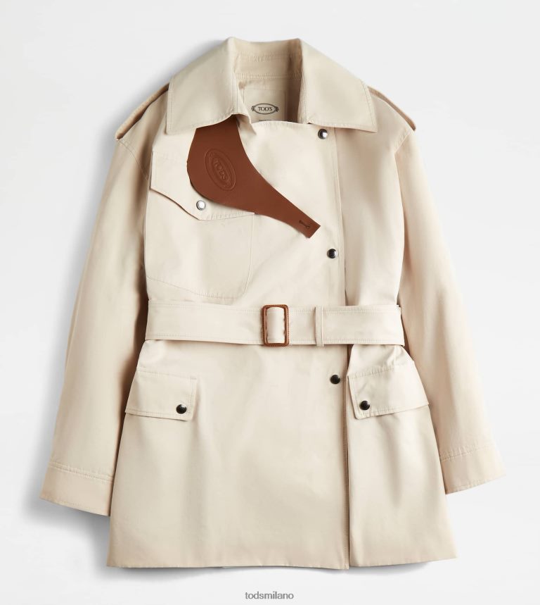 donnebianco Tod's giacca con inserti in pelle P66X8B600