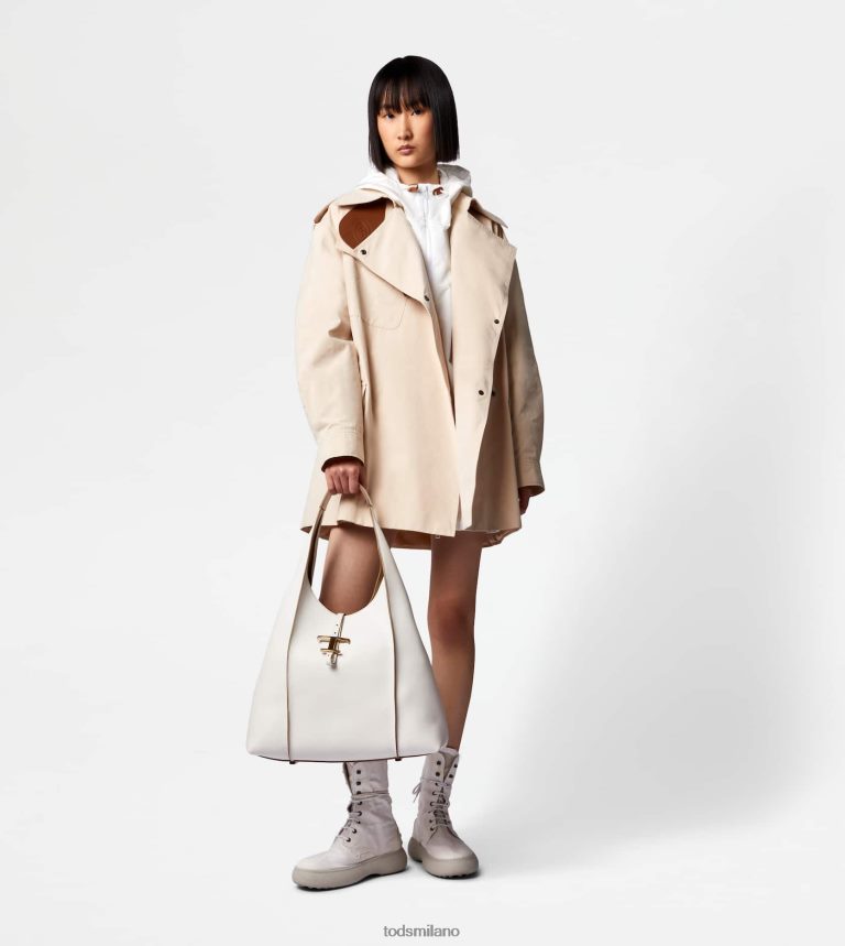 donnebianco Tod's giacca con inserti in pelle P66X8B600