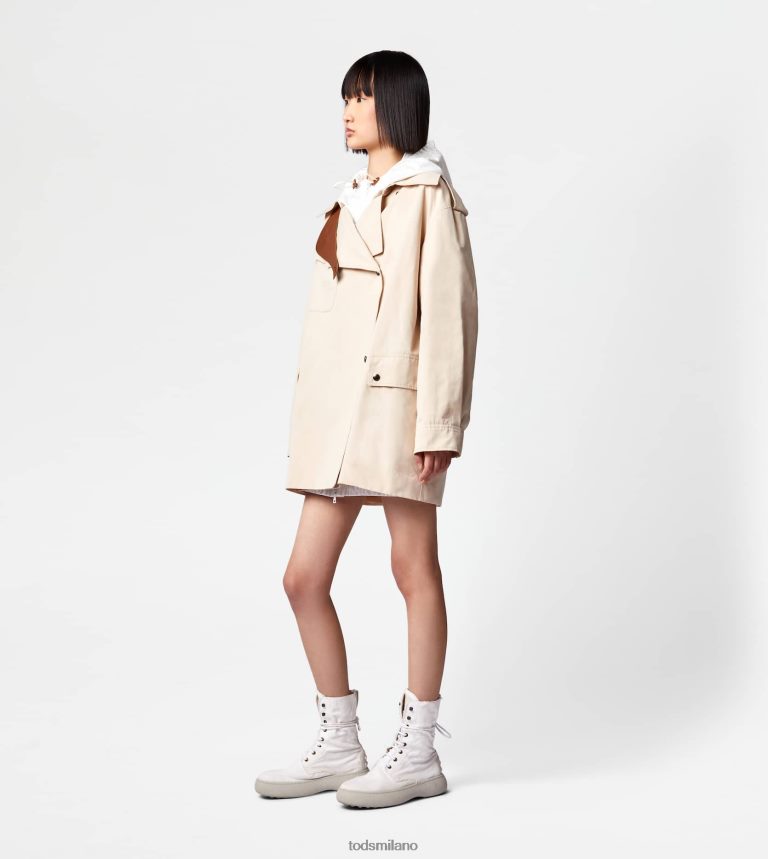 donnebianco Tod's giacca con inserti in pelle P66X8B600