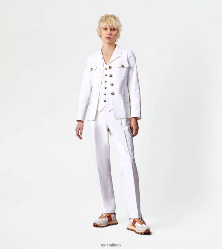 donnebianco Tod's giacca sahariana P66X8B557
