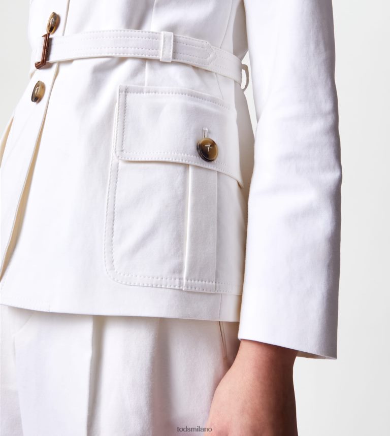donnebianco Tod's giacca sahariana P66X8B557