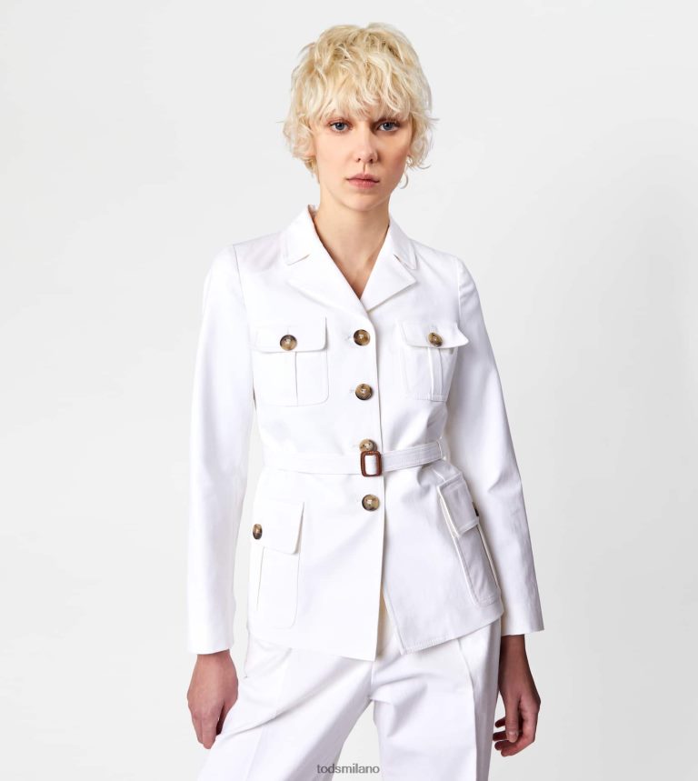 donnebianco Tod's giacca sahariana P66X8B557