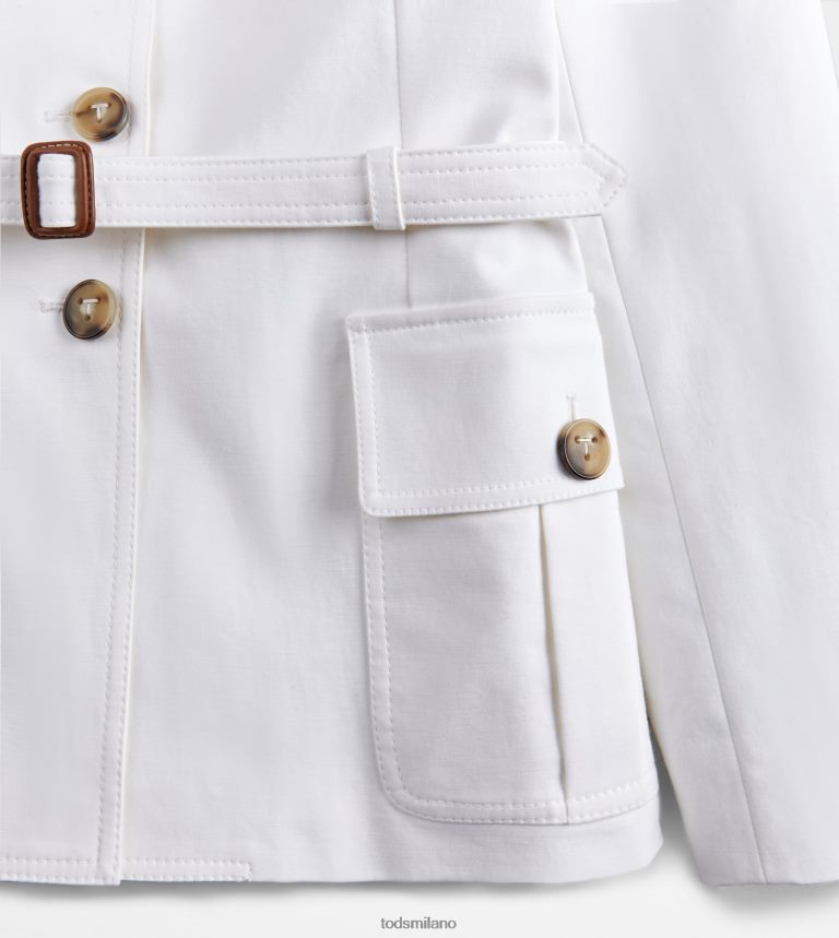 donnebianco Tod's giacca sahariana P66X8B557