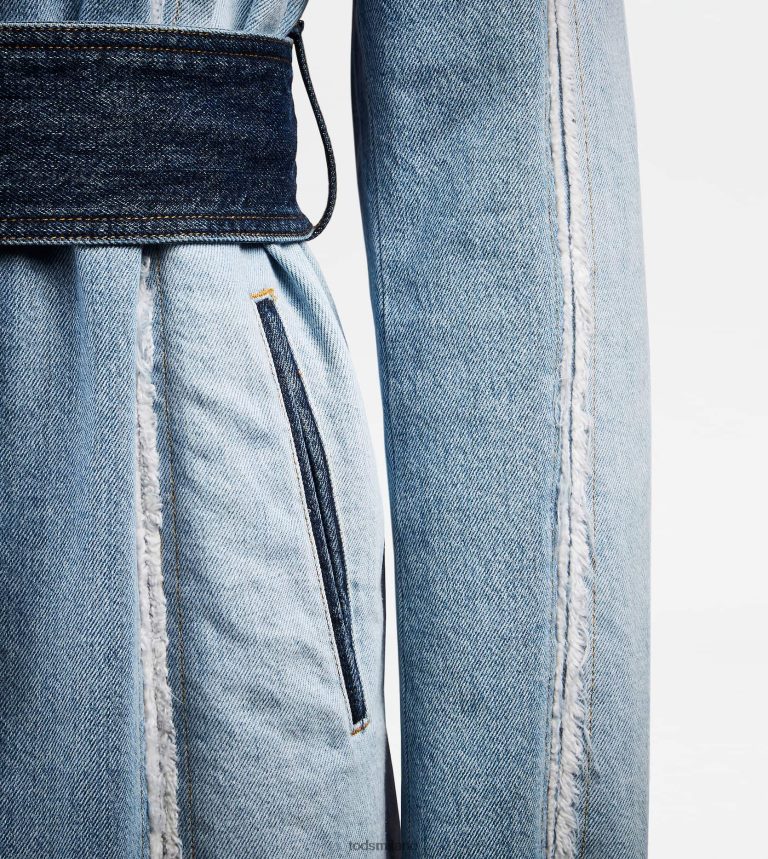 donneblu/azzurro Tod's trench in denim P66X8B624