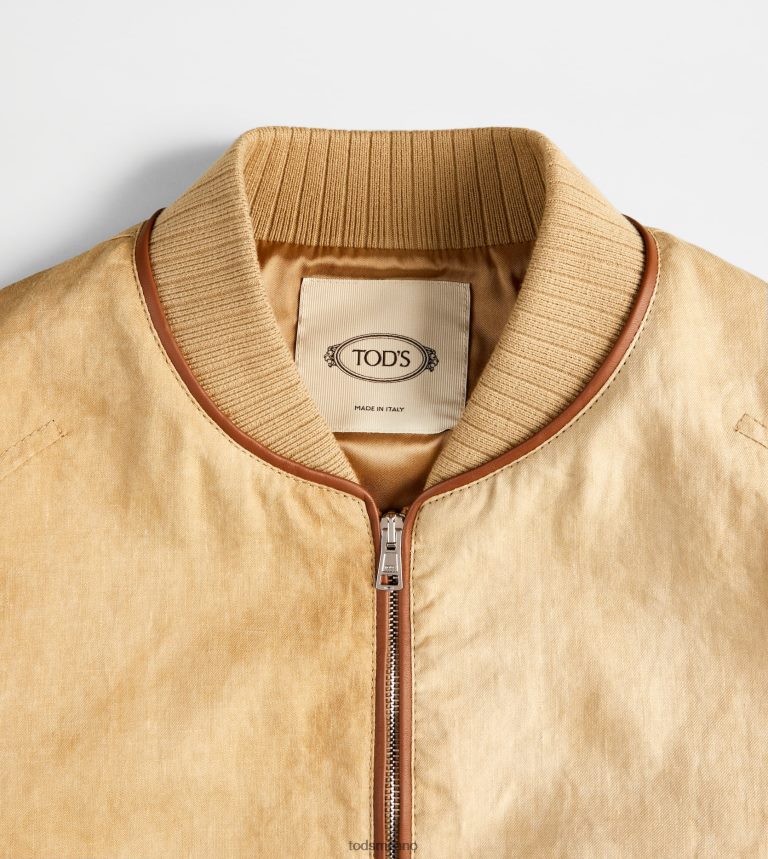 donnemarrone Tod's bomber con inserti in pelle P66X8B575