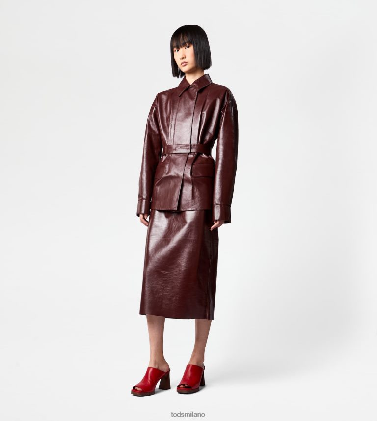 donnemarrone Tod's giacca in pelle P66X8B585