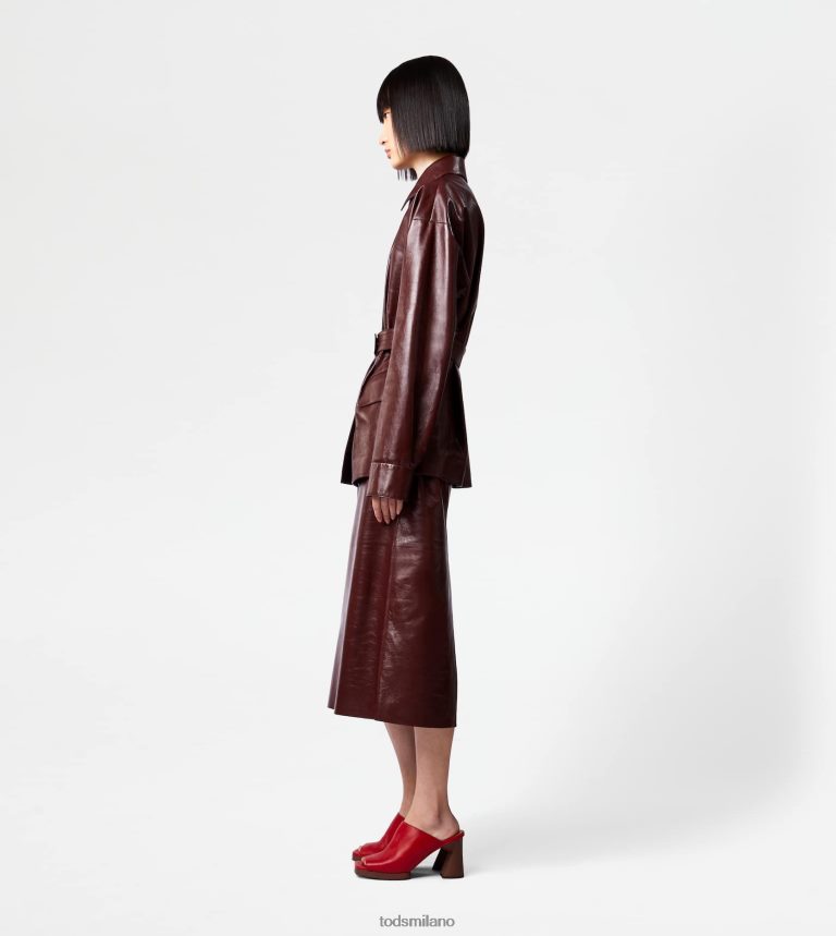donnemarrone Tod's giacca in pelle P66X8B585