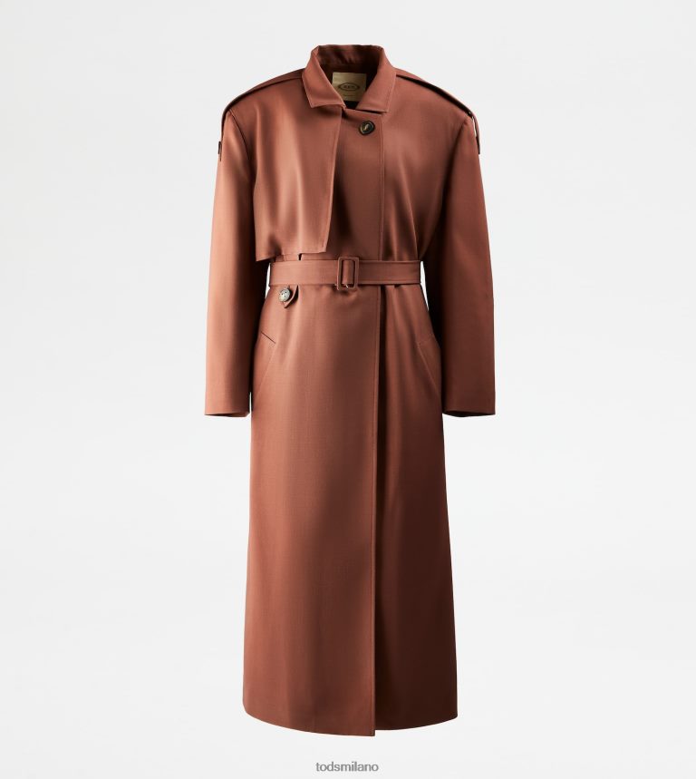 donnemarrone Tod's trench oversize in lana P66X8B598