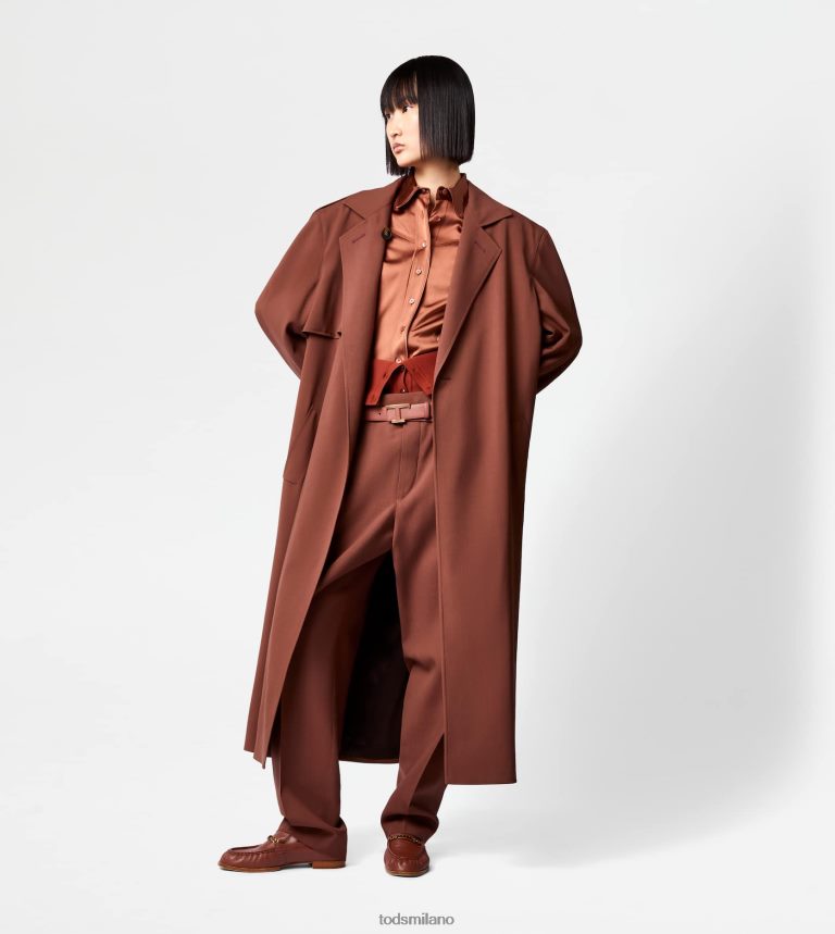 donnemarrone Tod's trench oversize in lana P66X8B598