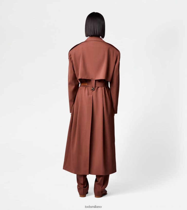 donnemarrone Tod's trench oversize in lana P66X8B598