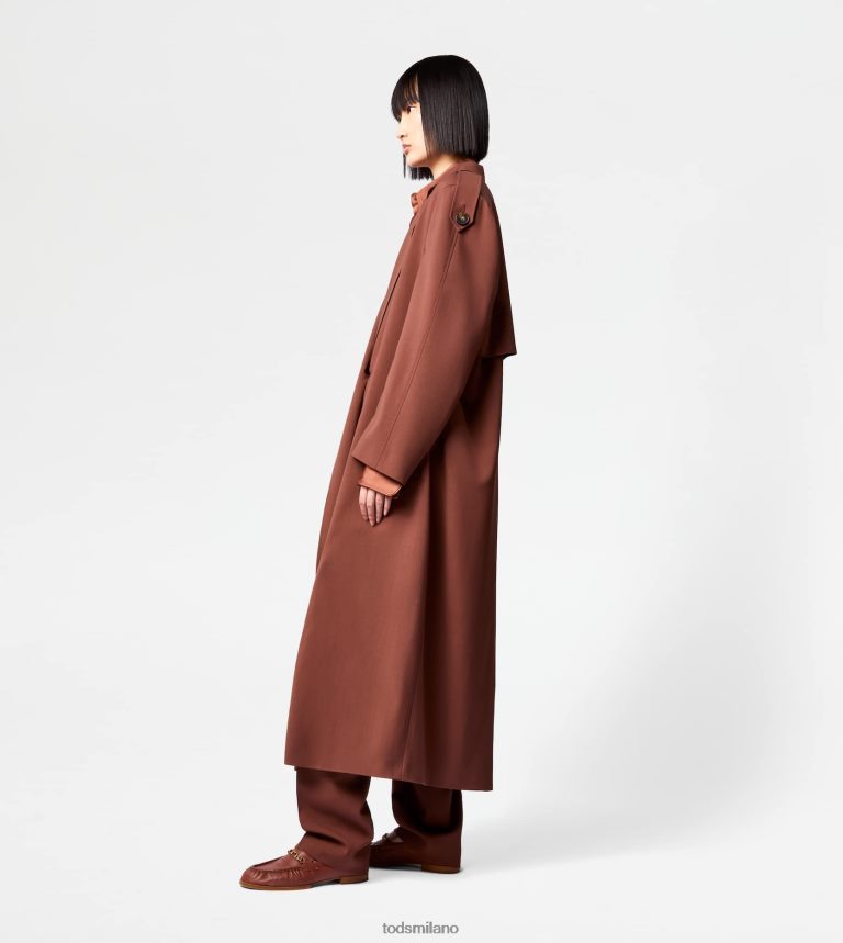 donnemarrone Tod's trench oversize in lana P66X8B598