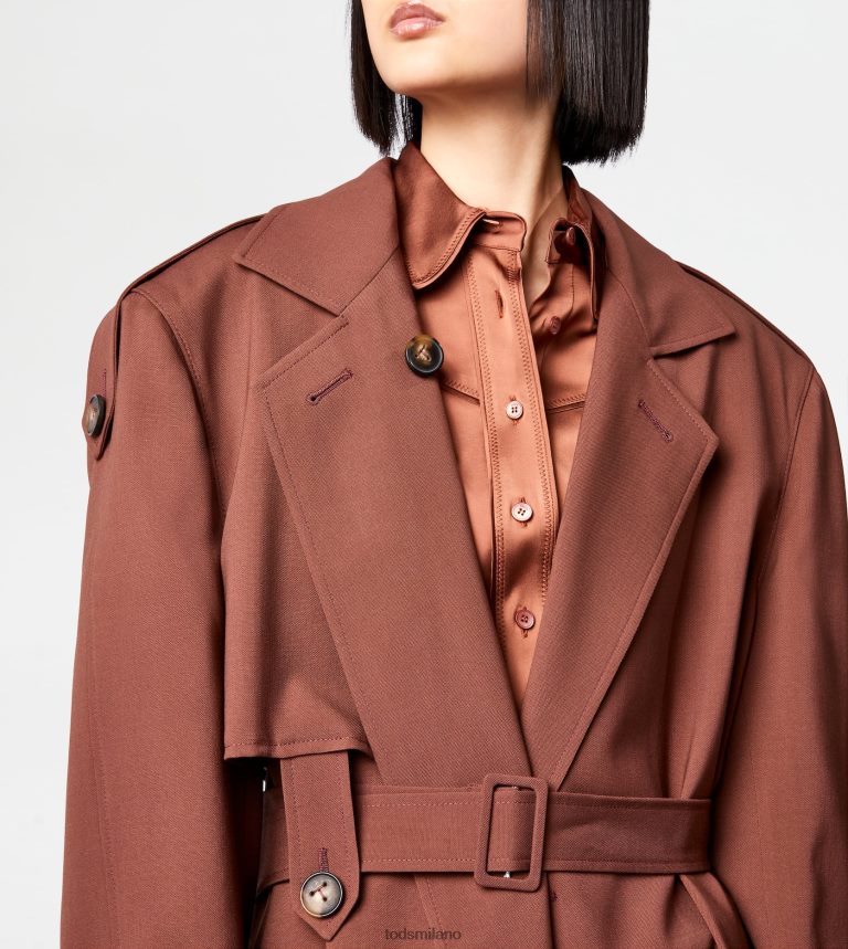 donnemarrone Tod's trench oversize in lana P66X8B598