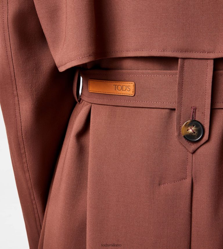 donnemarrone Tod's trench oversize in lana P66X8B598