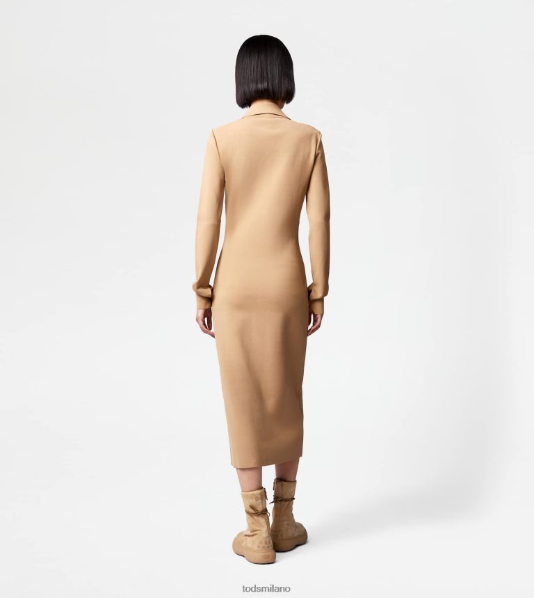 donnebeige Tod's abito longuette in maglia P66X8B560