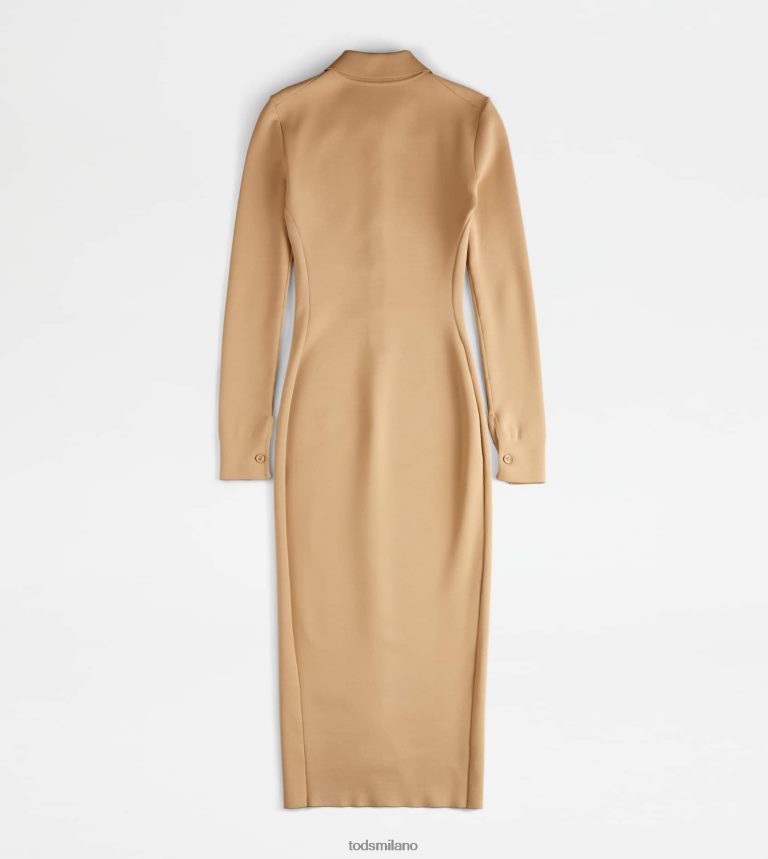 donnebeige Tod's abito longuette in maglia P66X8B560