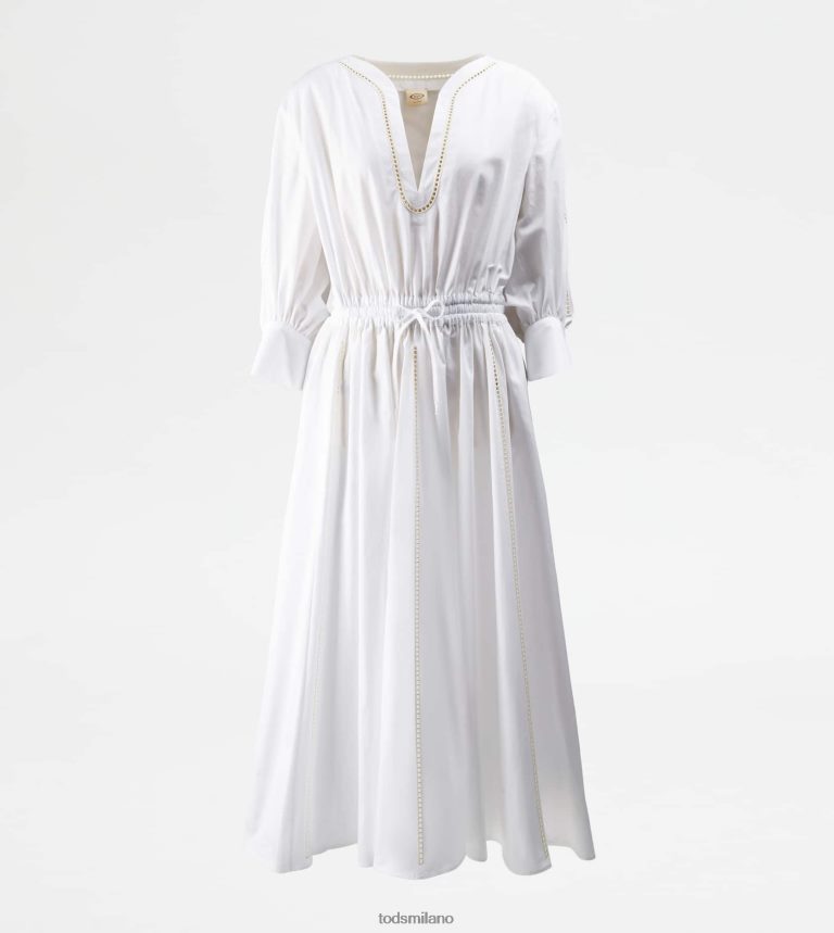donnebianco Tod's abito in popeline P66X8B1135