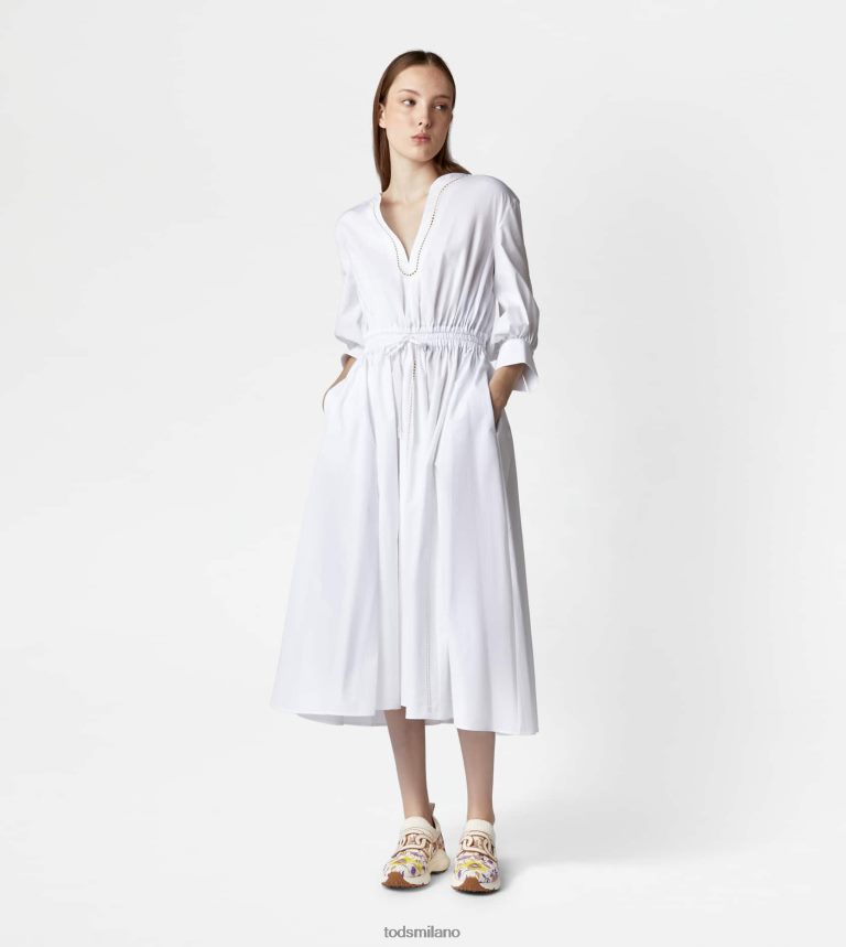 donnebianco Tod's abito in popeline P66X8B1135