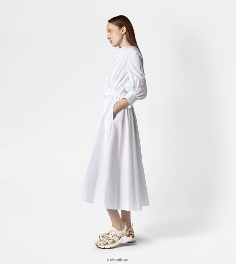 donnebianco Tod's abito in popeline P66X8B1135