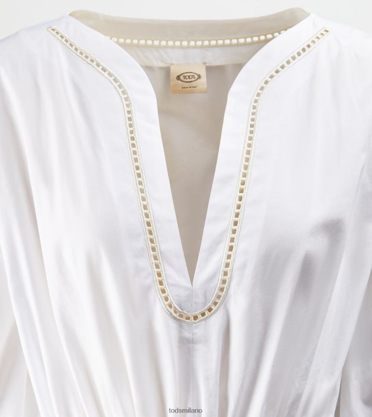 donnebianco Tod's abito in popeline P66X8B1135