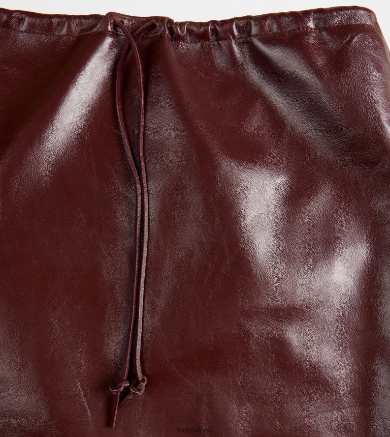 donnemarrone Tod's gonna in pelle P66X8B586