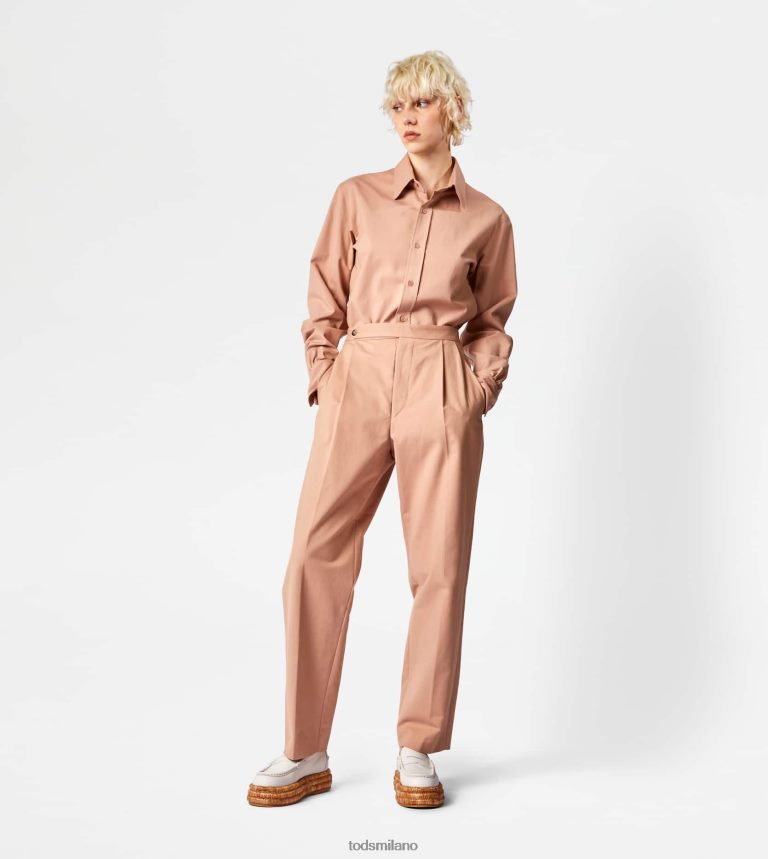 donnebeige Tod's pantaloni in cotone elasticizzato P66X8B550