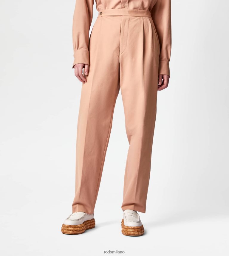 donnebeige Tod's pantaloni in cotone elasticizzato P66X8B550