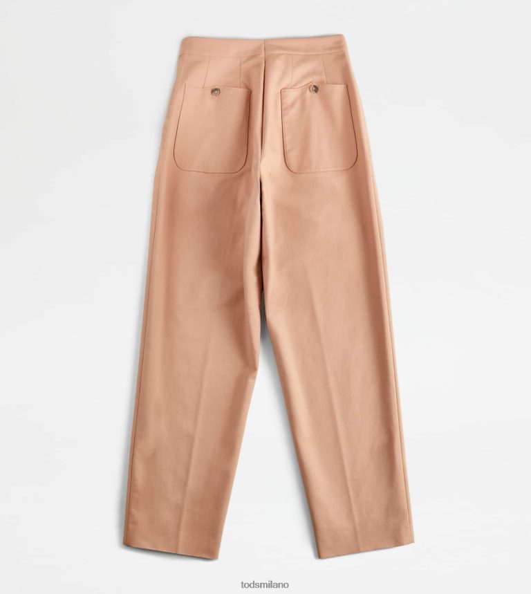donnebeige Tod's pantaloni in cotone elasticizzato P66X8B550
