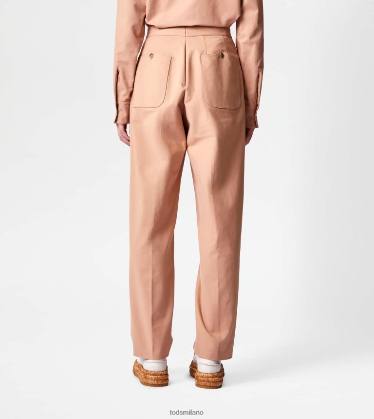donnebeige Tod's pantaloni in cotone elasticizzato P66X8B550