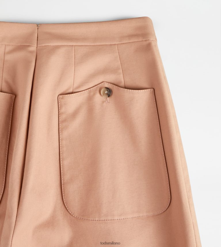 donnebeige Tod's pantaloni in cotone elasticizzato P66X8B550