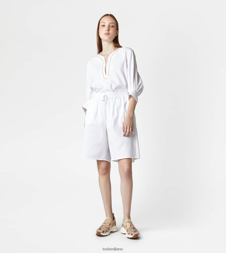 donnebianco Tod's bermuda in popeline P66X8B617