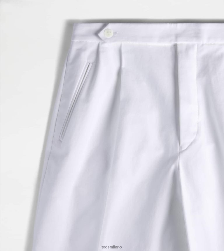 donnebianco Tod's pantaloni in cotone elasticizzato P66X8B551