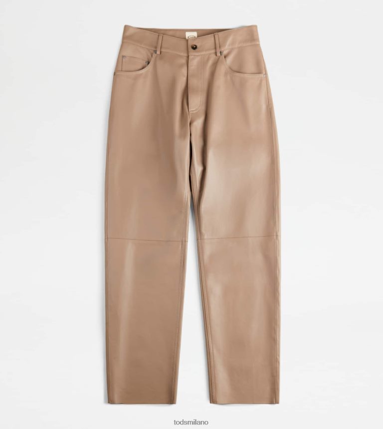 donnemarrone Tod's Pantalone 5 tasche in pelle P66X8B584